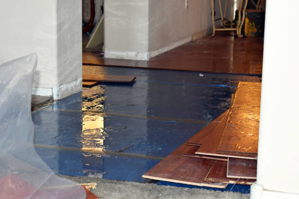 Professional Burst Pipe Cleanup technician working in Troutman, NC